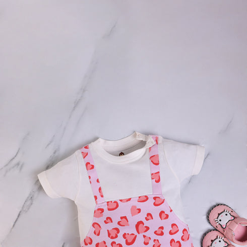 Sweet Spots Dungaree Romper