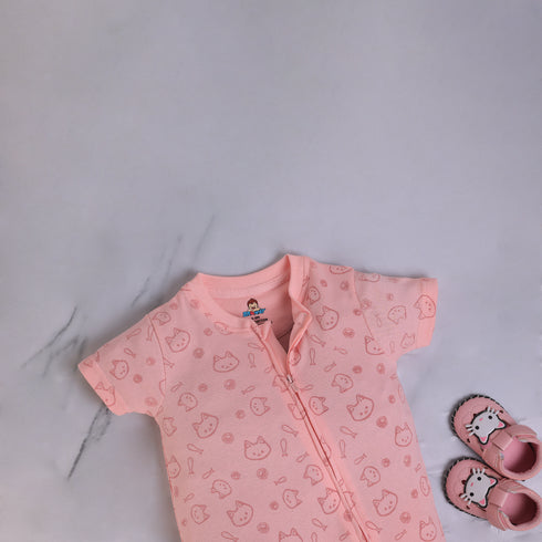 Whisker Love Zip-Up Romper