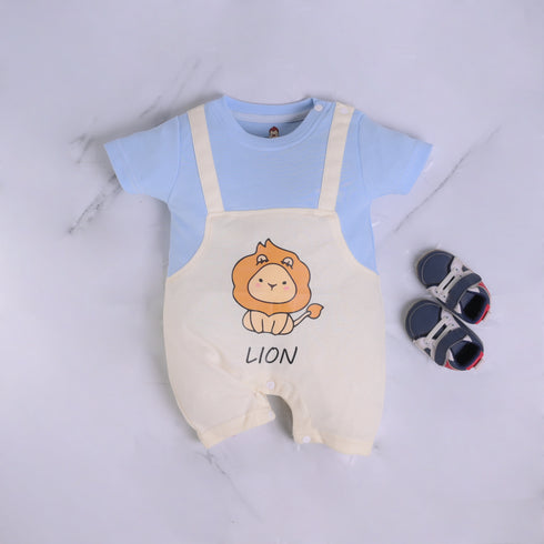 Chubby Lion Dungaree Romper