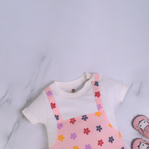 Petal Pop Dungaree Romper