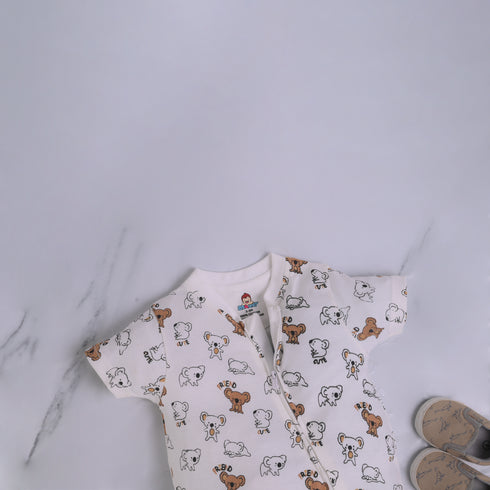 Koala Bears Zip-Up Romper