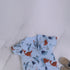 Blue Animal World Zip-Up Romper