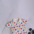 Numbers Patterned Polo Romper
