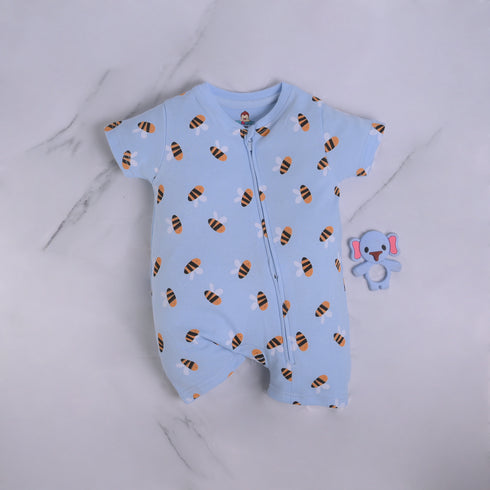Buzzy Bee Zip-Up Romper