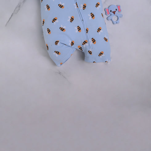 Buzzy Bee Zip-Up Romper