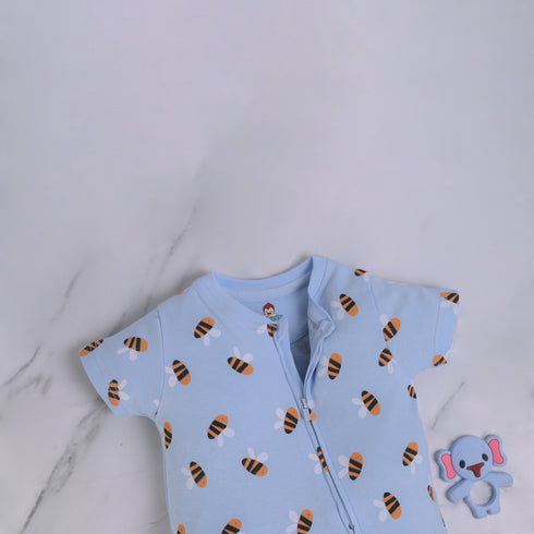 Buzzy Bee Zip-Up Romper