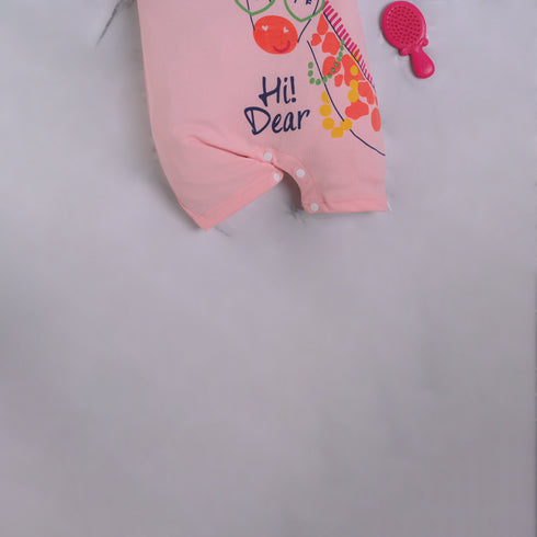 Hi Dear Frilled Buttoned Romper