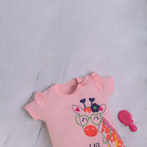 Hi Dear Frilled Buttoned Romper