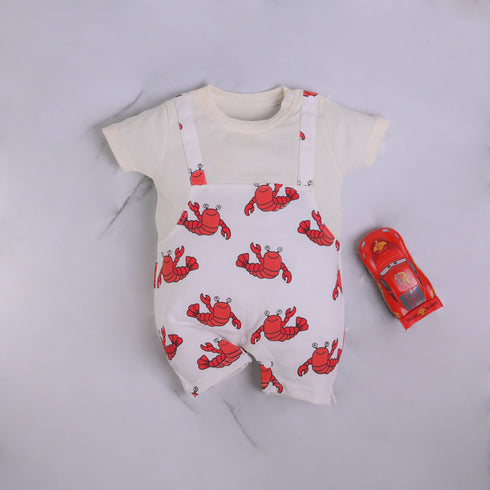 Crabby Cutie Dungaree Romper