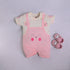 Pink Bunny Dungaree Romper