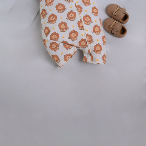 Lion World Zip-Up Romper