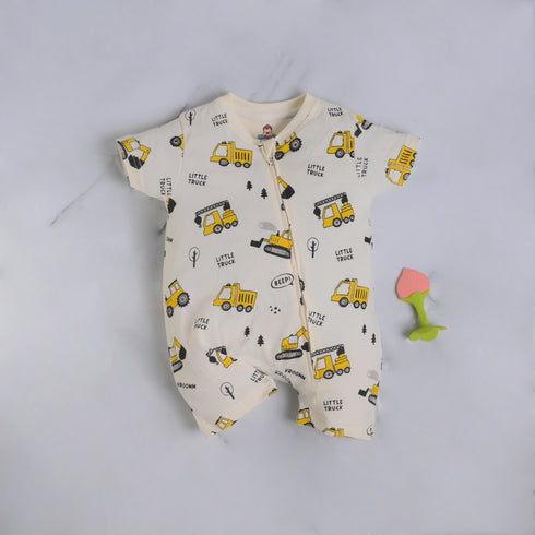 Little Digger Zip-Up Romper
