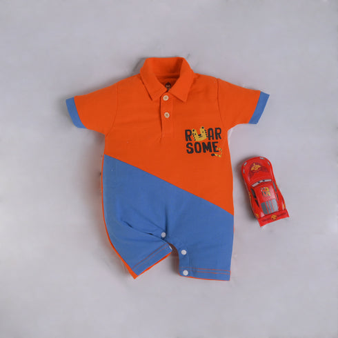 Roar Some Cut & Sew Polo Romper