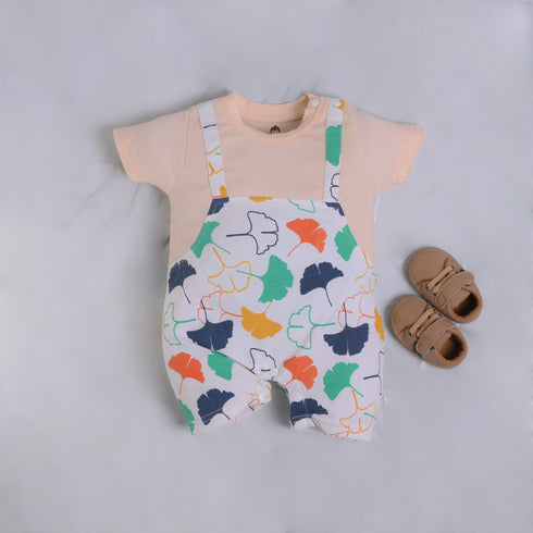 Autumn Whirl Dungaree Romper