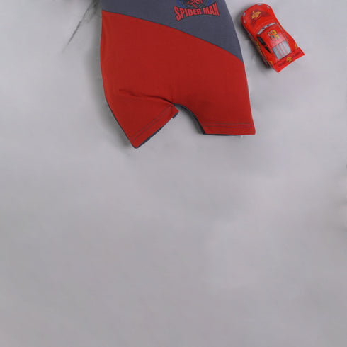 Spiderman Cut & Sew Polo Romper