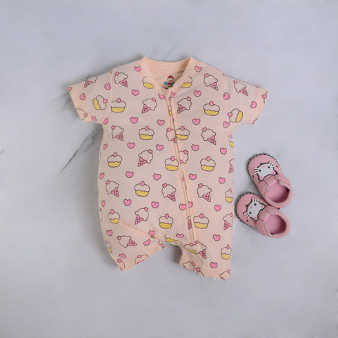 Sweet Treats Zip-Up Romper