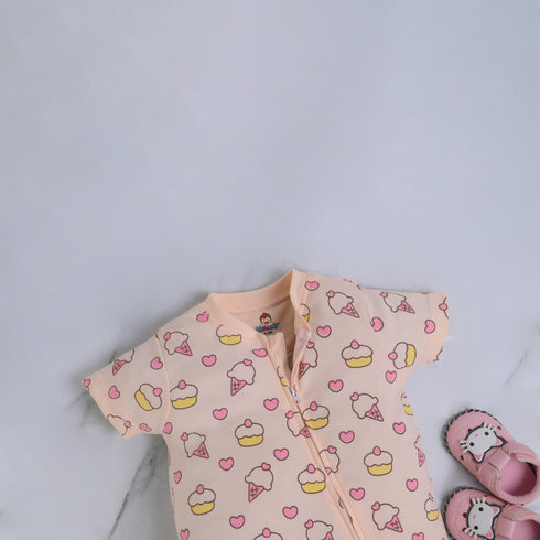 Sweet Treats Zip-Up Romper