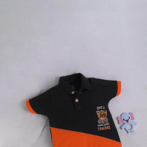 Just a Boy Cut & Sew Polo Romper