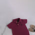 Purple Polo Bodysuit Set
