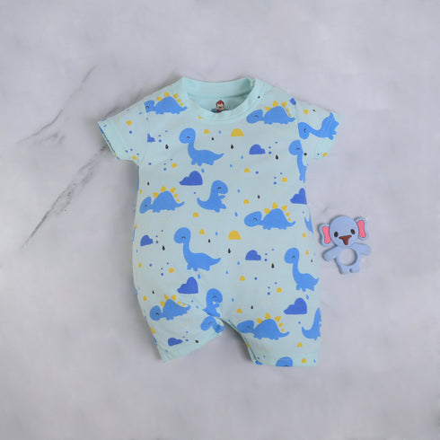 Roaming Dinos Buttoned Romper