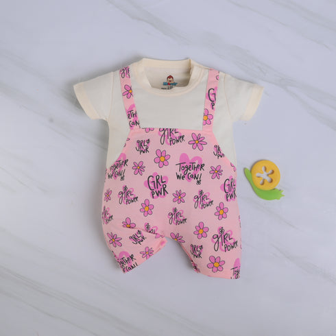Girl Power Dungaree Romper