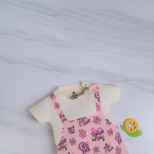 Girl Power Dungaree Romper