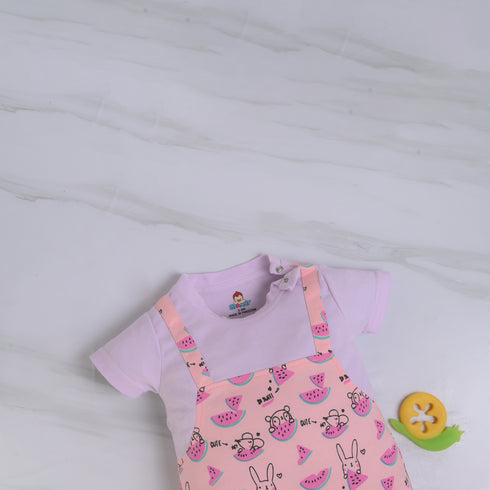 Bunny Bites Dungaree Romper