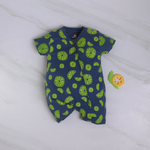 Citrus Pop Zip-Up Romper