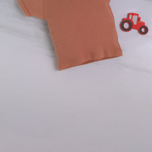 Camel Brown Summer Short Set