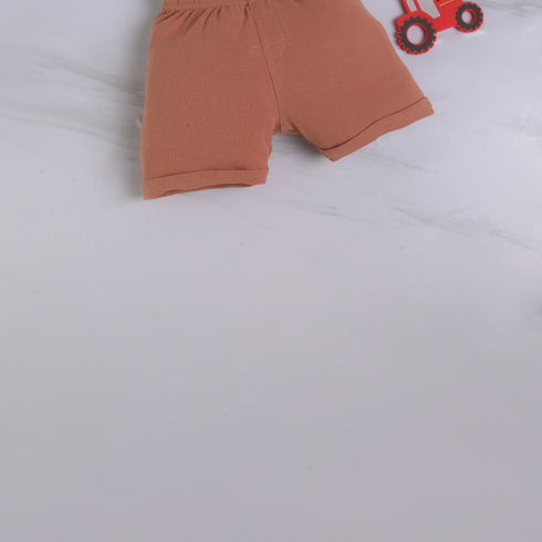 Camel Brown Summer Short Set