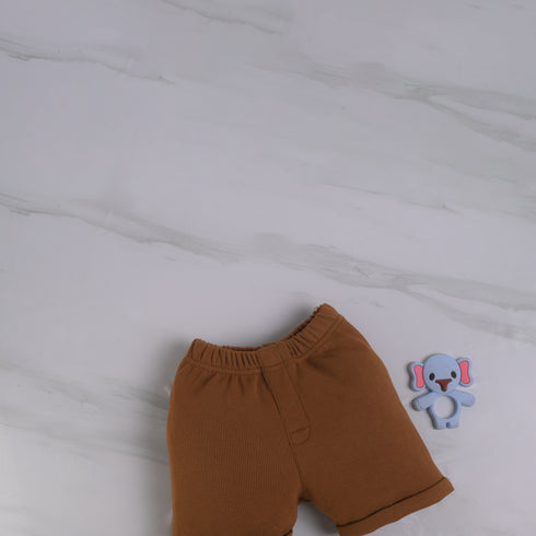 Dark Brown Summer Short Set