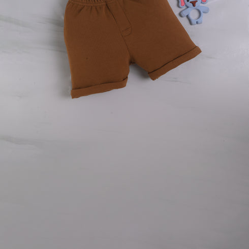 Dark Brown Summer Short Set