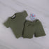 Olive Green Summer Short Set