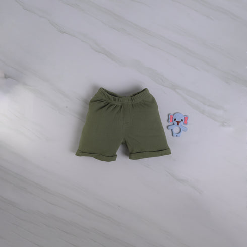 Olive Green Summer Short Set