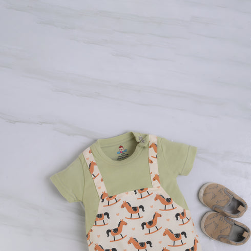 Little Trotters Dungaree Romper