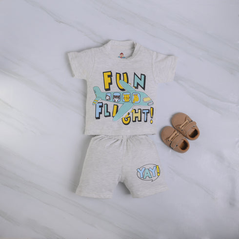 Fun Flight Cotton Short Set
