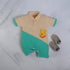 Pooh Printed Cut & Sew Polo Romper