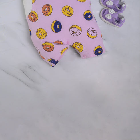 Donuts Printed Dungaree Romper