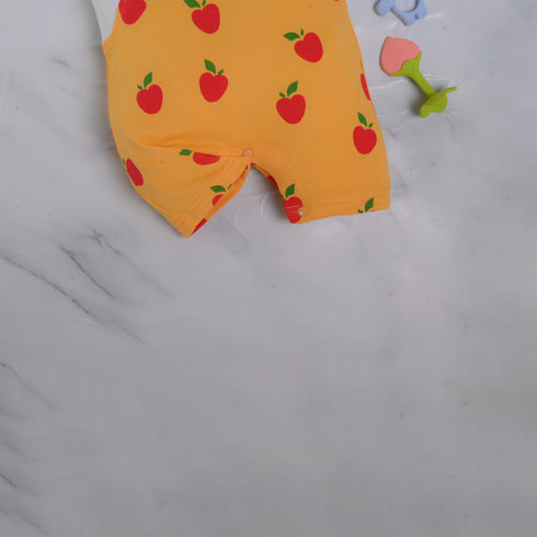 Yellow Fruits Dungaree Romper