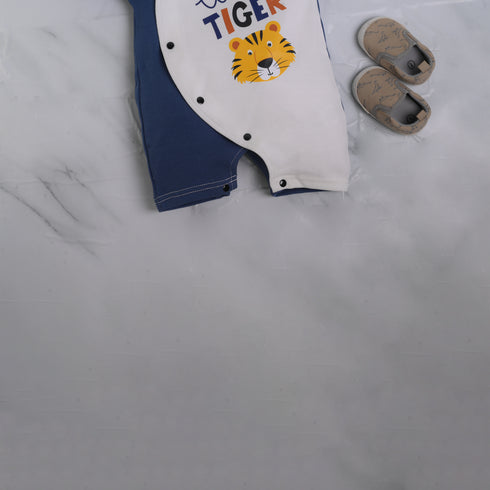 Little Tiger Raglan Sleeve Romper