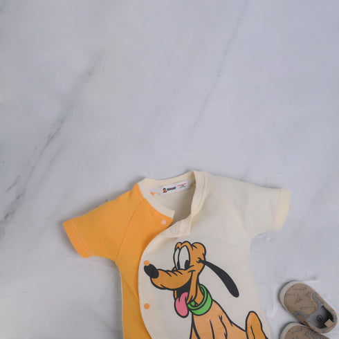 Pluto Printed Raglan Sleeve Romper