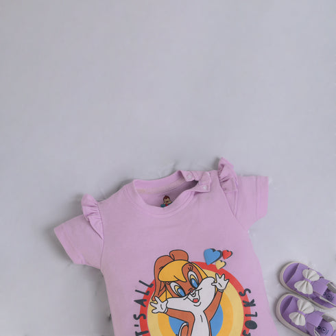 Tweety Bird Buttoned Romper